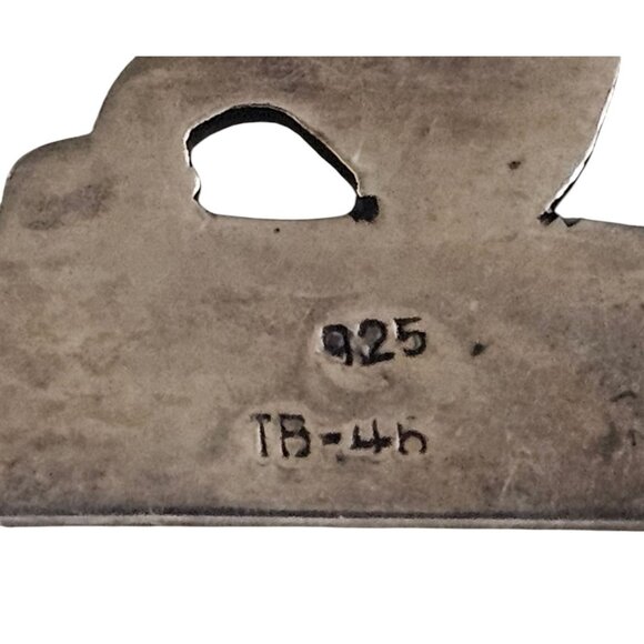 Vintage Mexican Sterling Silver 925 Southwest Cactus & Donkey Brooch By SW TB-44 - Picture 3 of 11